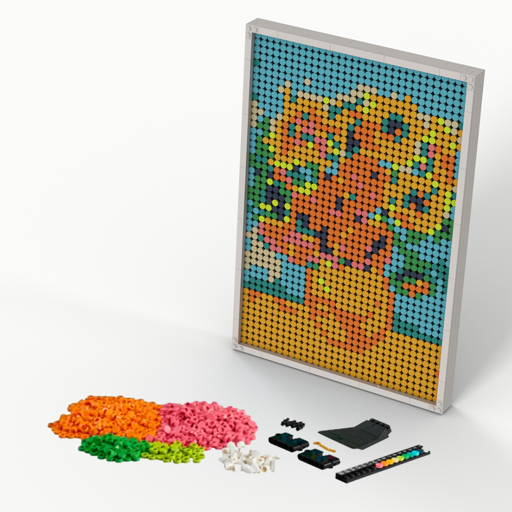 Pixel Brick Art Kit – Van Gogh’s Sunflowers