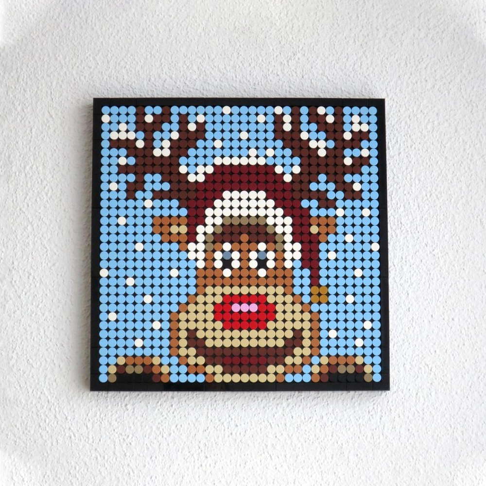 Christmas Pixel Art Kit – Rudolph the Red-Nosed Reindeer